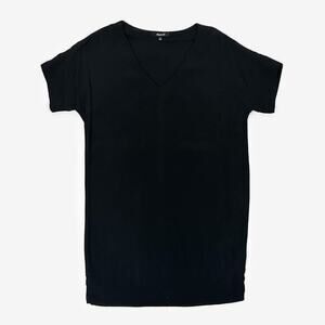 Madewell Novel Shift Dress Size S Black Casual Minimalist‎ Elevated Basic Summer
